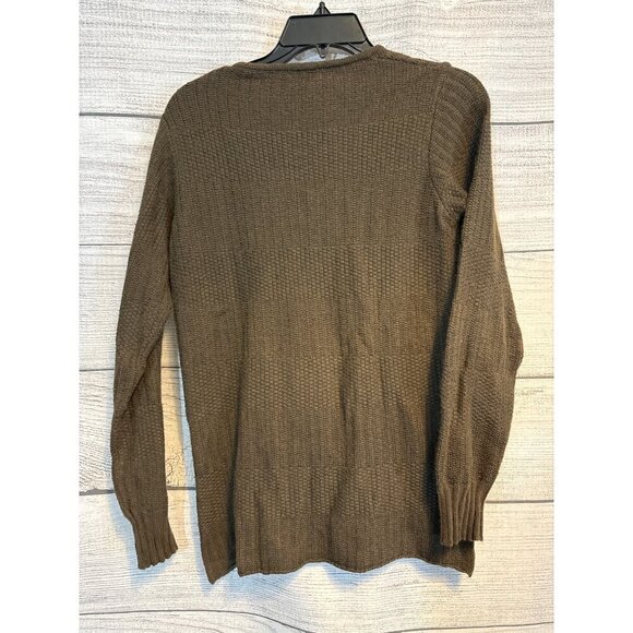 Armani Jeans V-Neck Buttoned Side Sweater Brown S - Picture 4 of 4